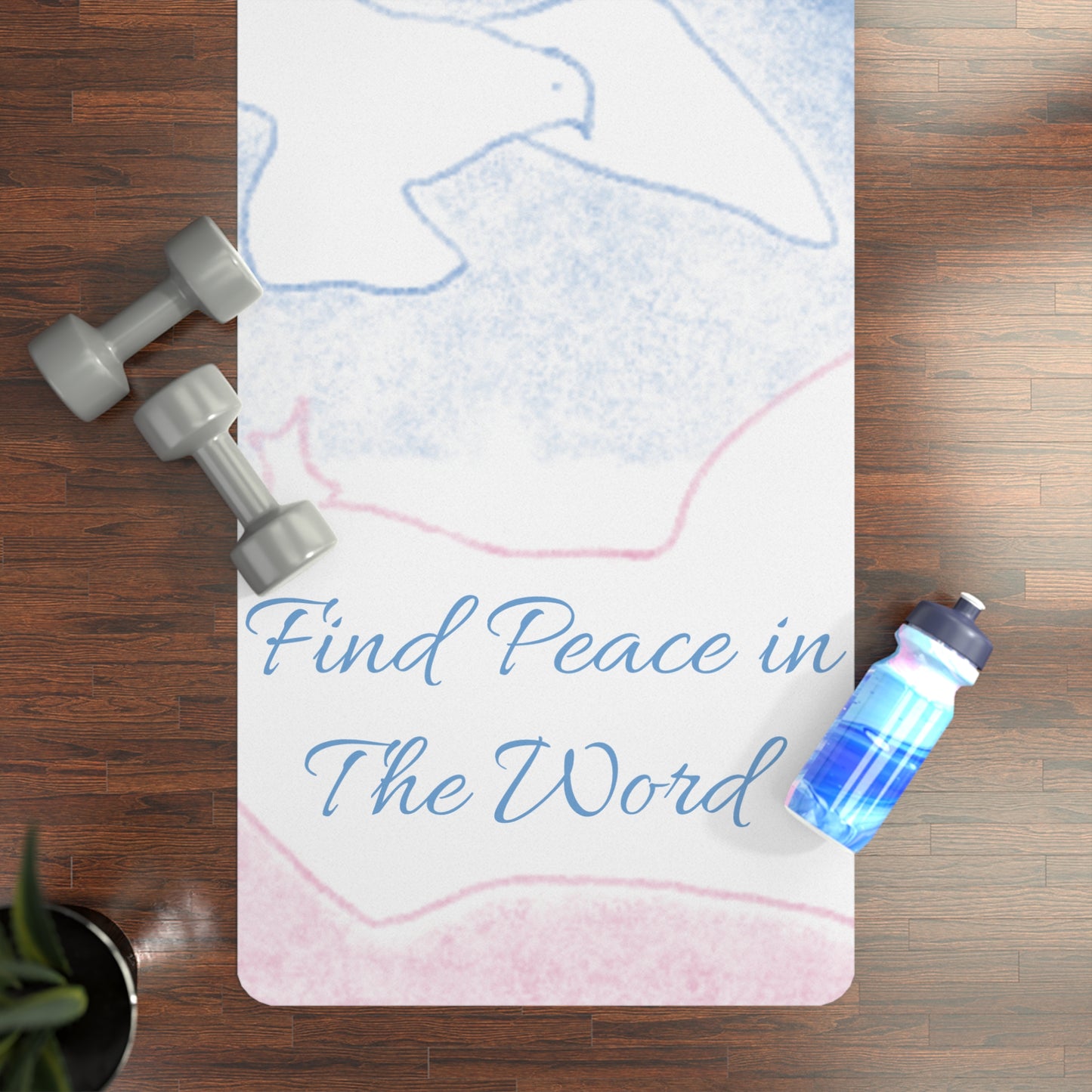 Find Peace in The Word Exercise Mat