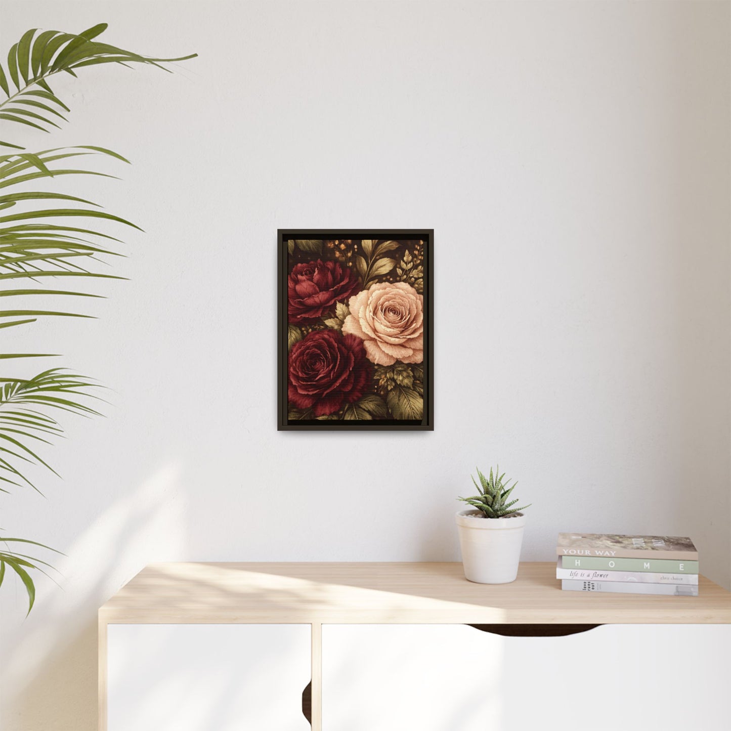Abundance Tapestry Luxe Floral Framed Canvas