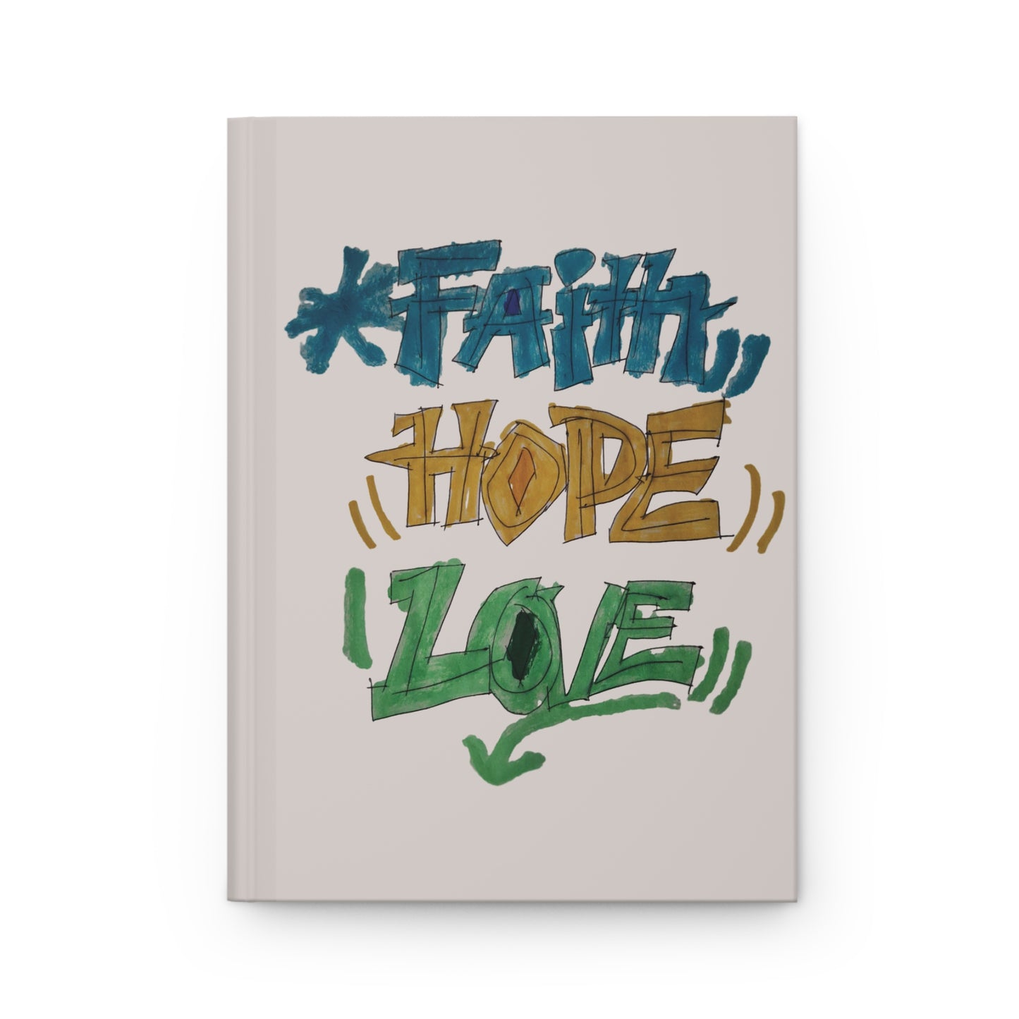 Faith Hope Love Journal – Sand Stone Cover