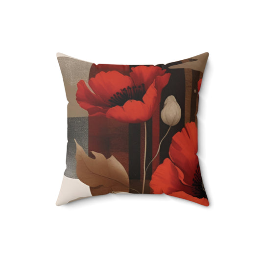 Bloom Boldly – Faux Suede Throw Pillow