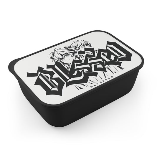 "Blessed" Lunch Box – Bold Black & White Edition