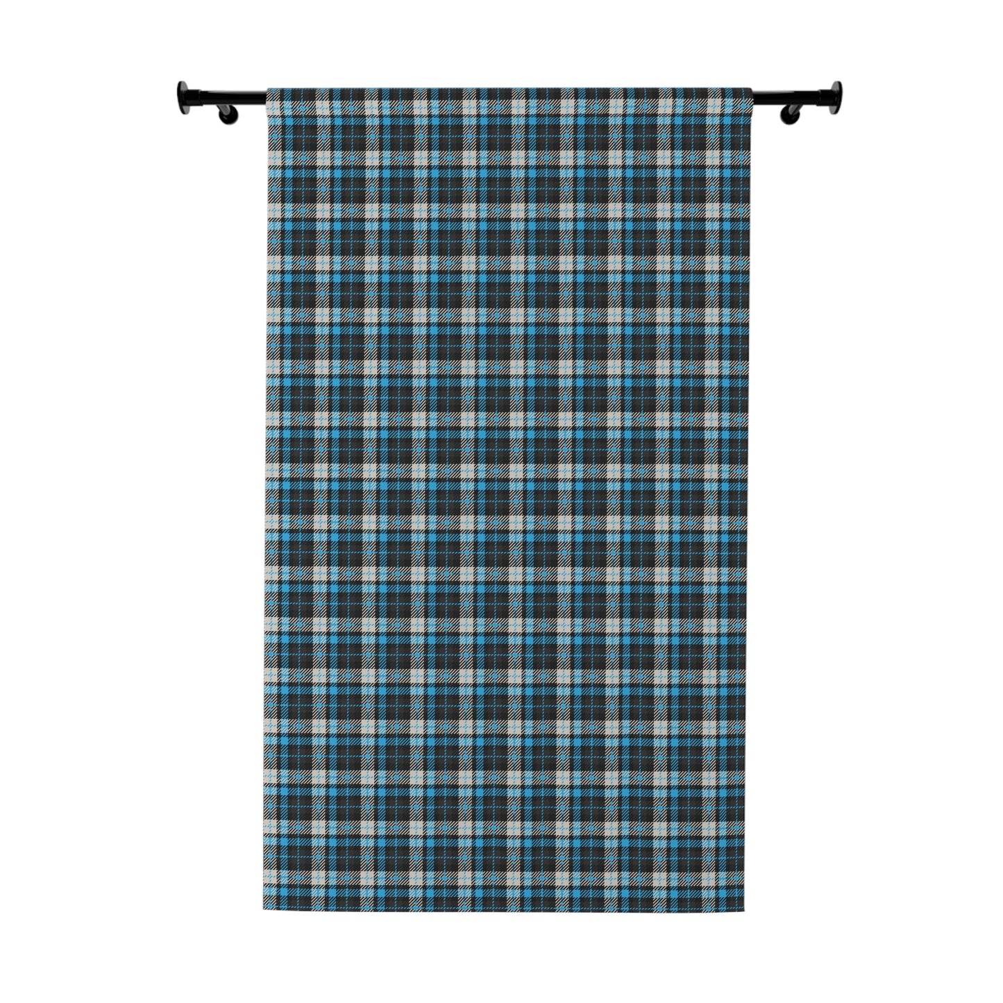 Silent Crossing Blackout Curtain – Frozen Tartan FW25