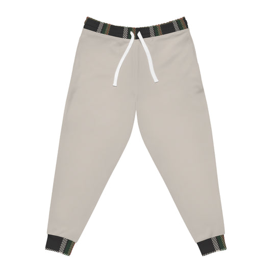 Faithful Tartan Joggers – Stone Beige