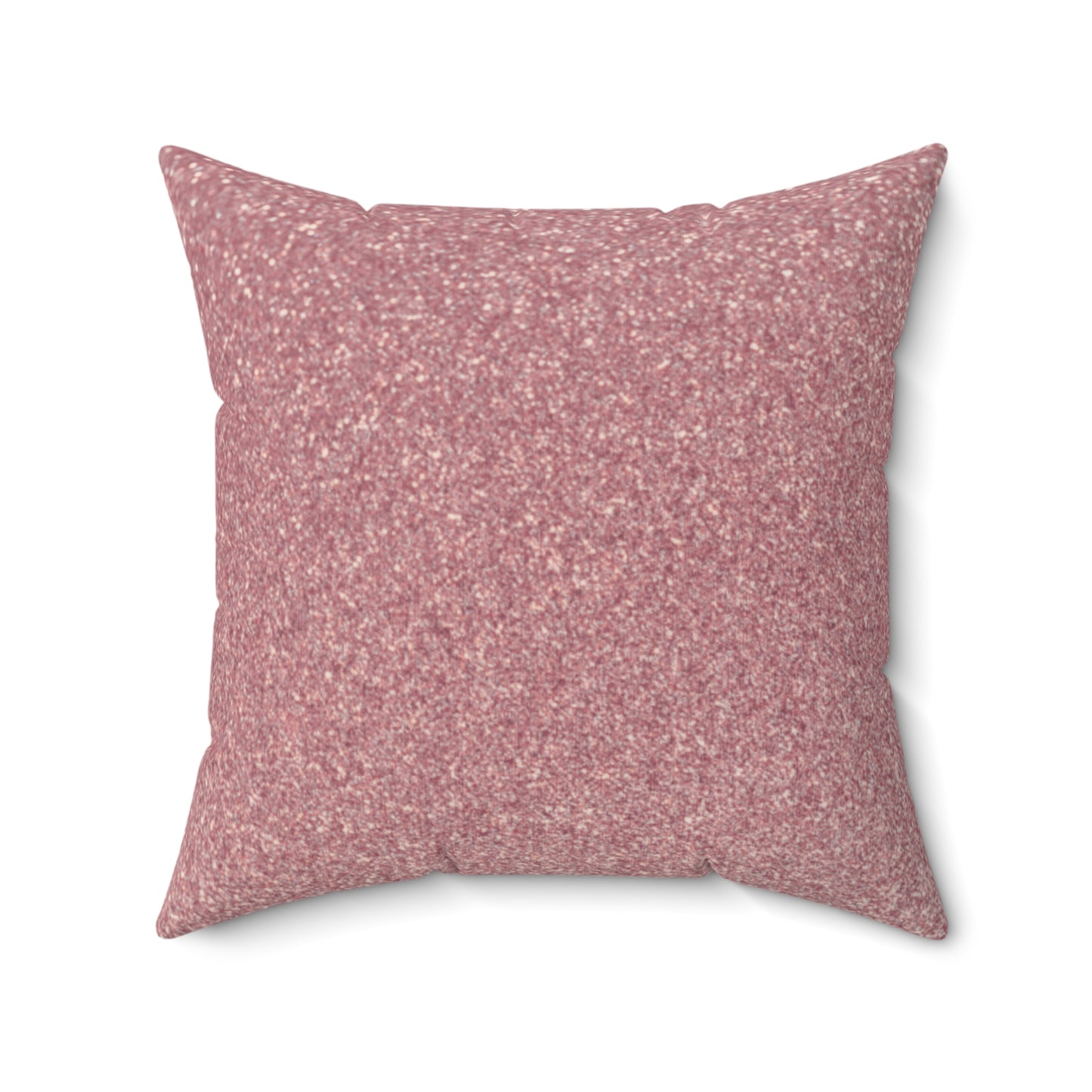 "Heavenly Glisten – Muted Rose Sparkle Throw Pillow"