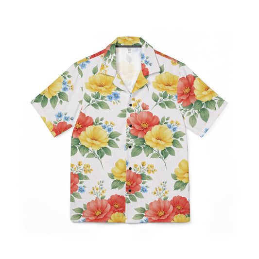 Petal Bloom – Men’s Short Sleeve Button-Up