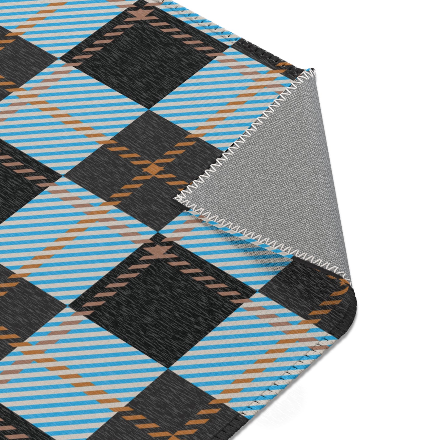 Ember Frost Area Rug – Frozen Tartan FW25