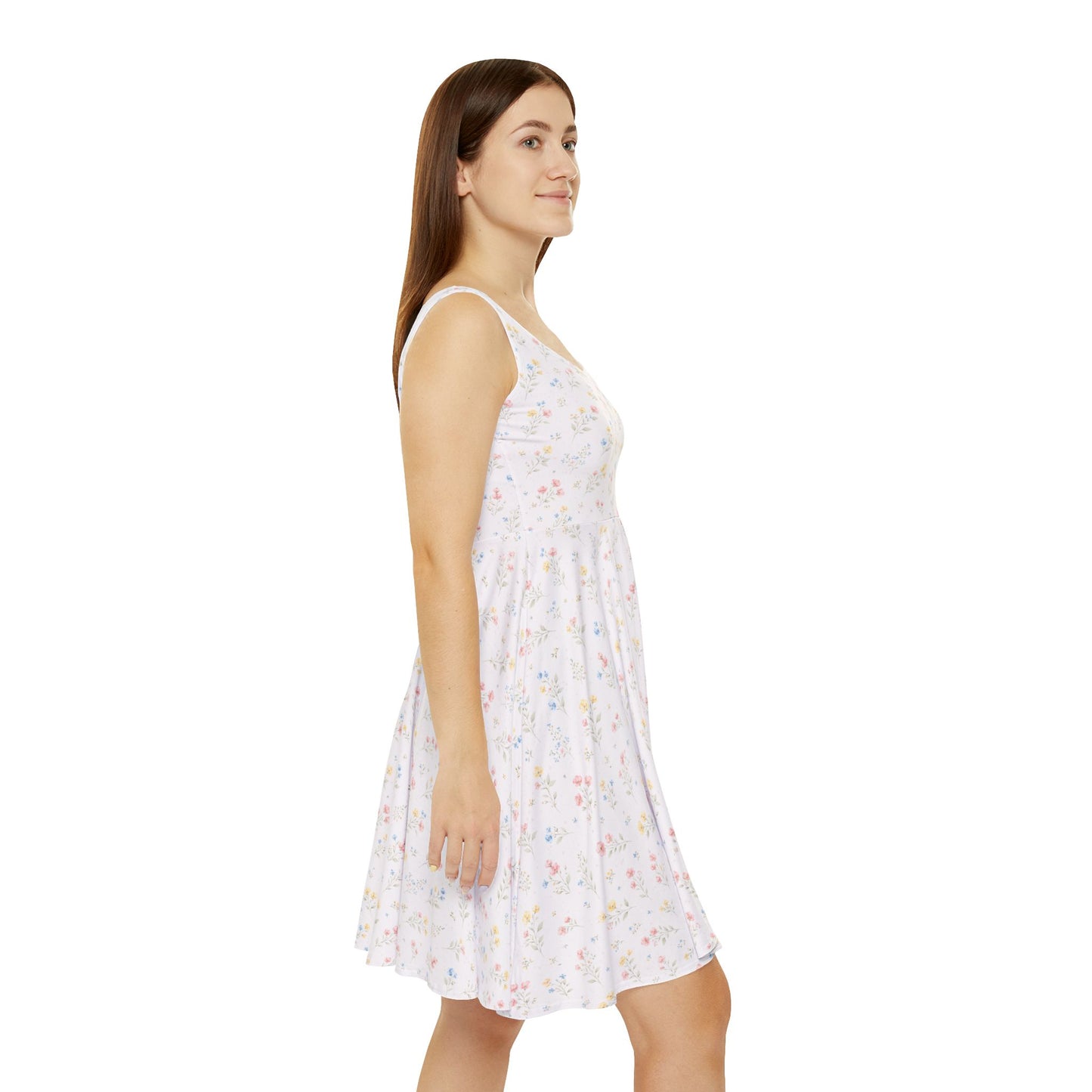 Bud Scatter Sleeveless Skater Dress