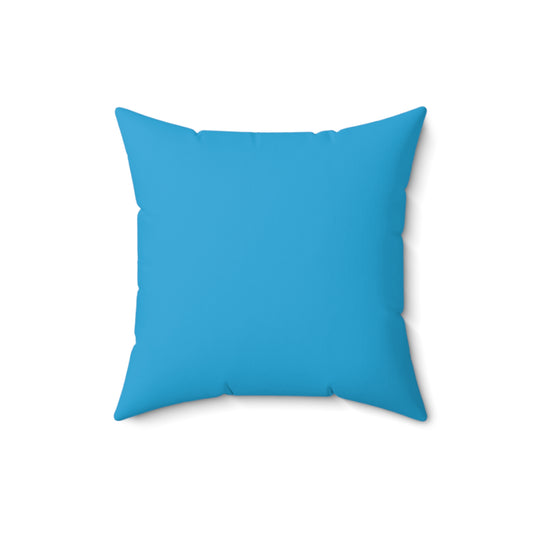 Frozen Echo Reversible Throw Pillow – Gamma Blue Edition