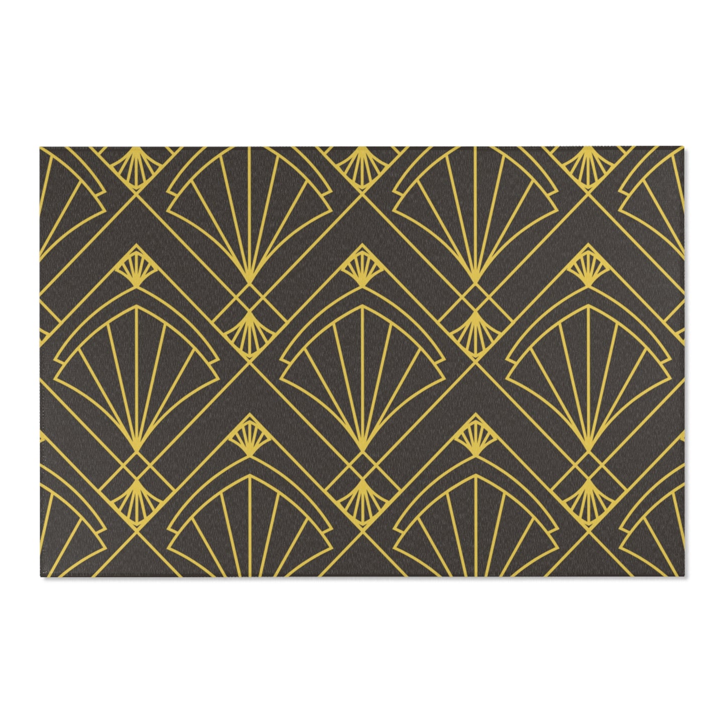 Gilded Rhythm Geometric Rug