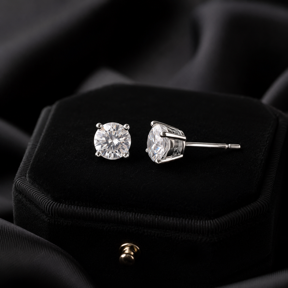 Radiant Grace 6mm Cubic Zirconia Stud Earrings