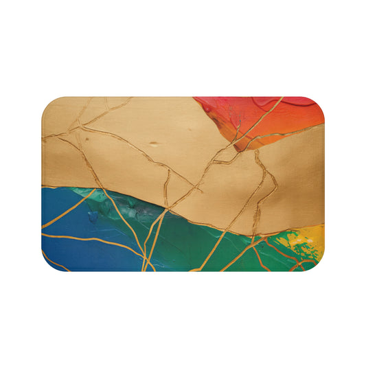 Colorful abstract design on a rectangular background