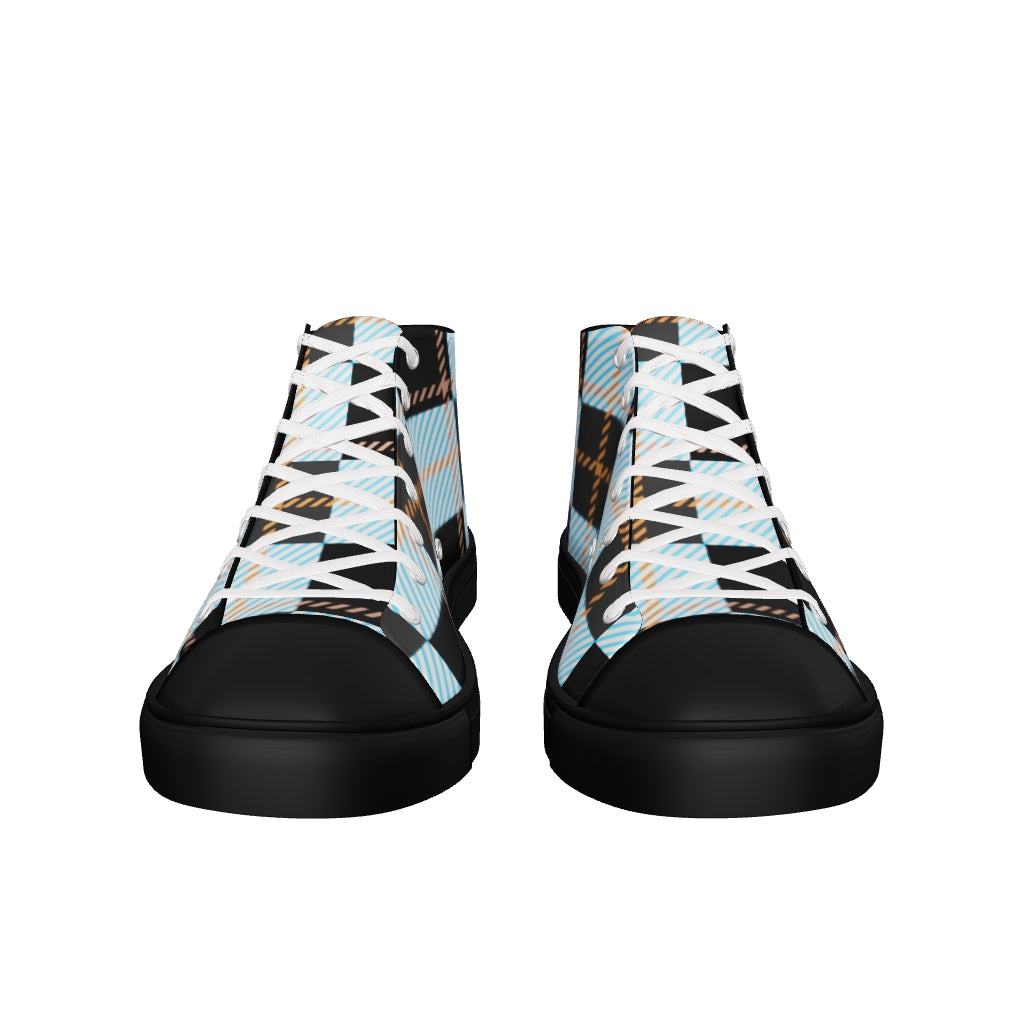Frozen Ember Men’s High-Top Sneakers – Whispers of Winter FW25